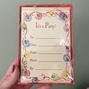 Vintage Christmas / Holiday Party Invites